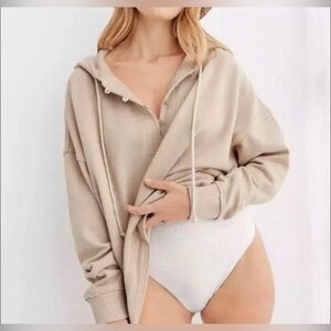 Aerie Beach Weekend Oversized Hoodie
Sweatshirt Sandalwood Beige, M